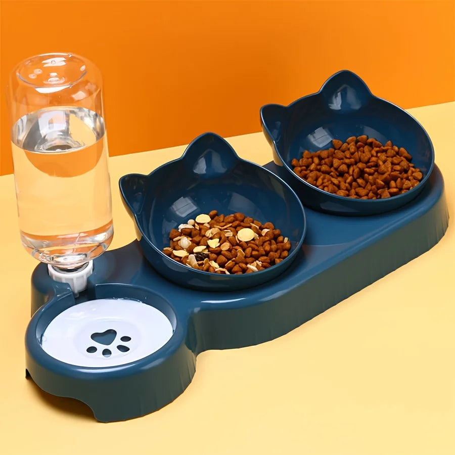 🐾 3-in-1 Pet Bowl Set with Water Feeder