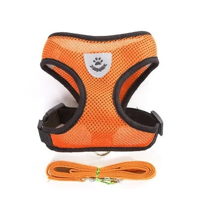Adjustable Mesh Pet Harness & Lead β Breathable & Reflective for Cats & Small Dogs