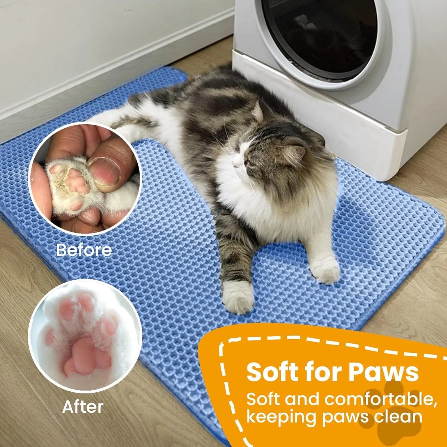 Double Layer Waterproof Cat Litter Mat