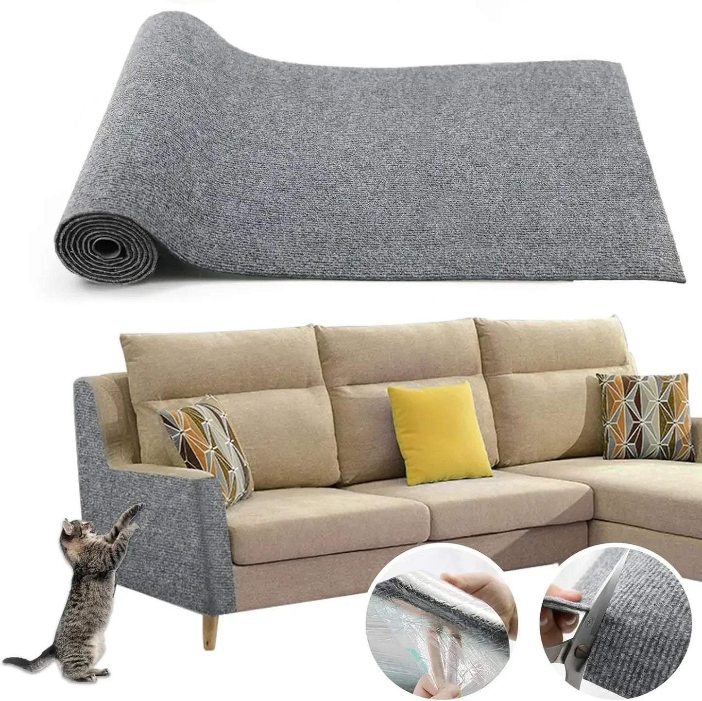 Self-Adhesive Cat Scratcher Mat