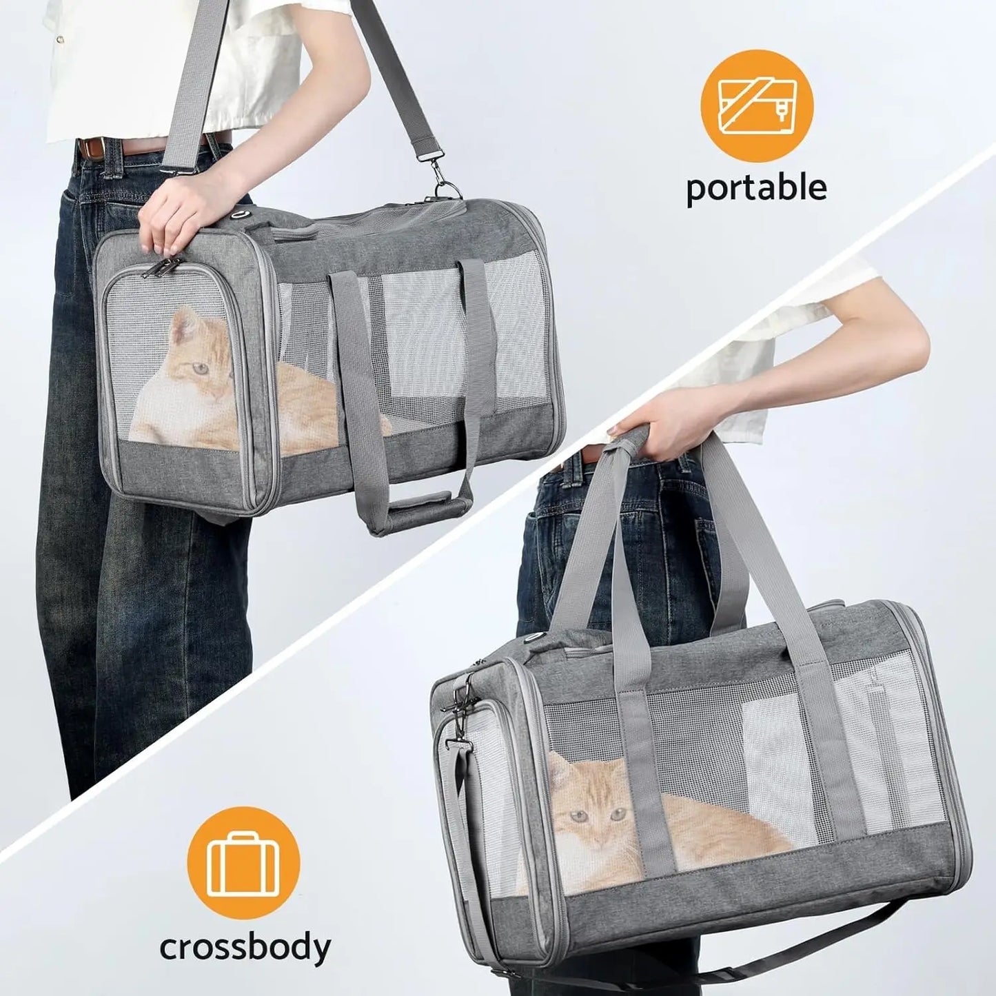 Airline Approved Soft Pet Carrier for Cats & Dogs