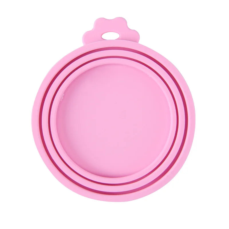 Reusable Pet Food Can Covers & Spoon