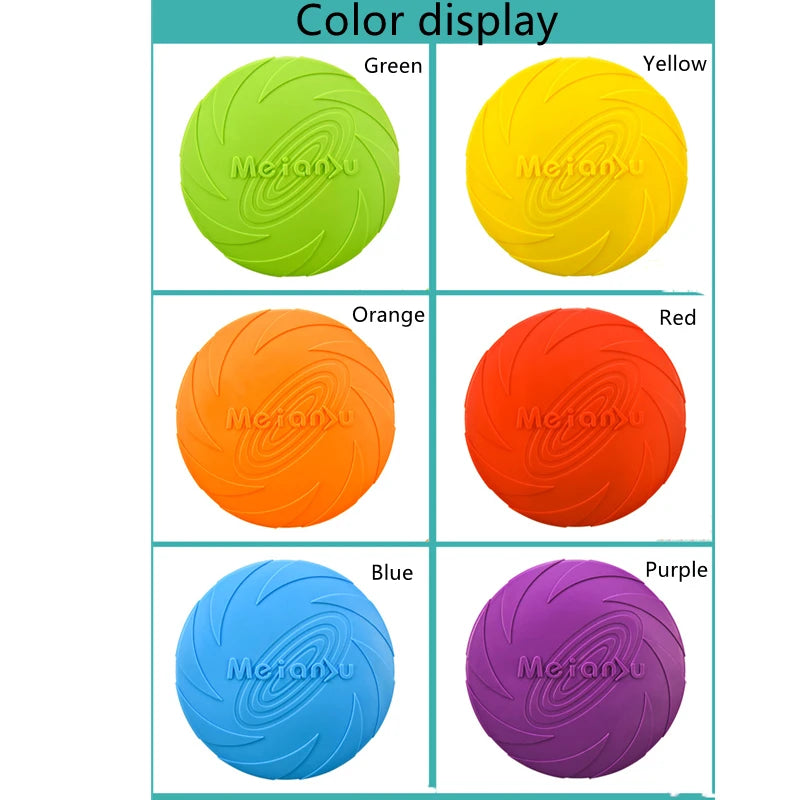Durable Silicone Dog Flying Disc ๐ถ๐ธ