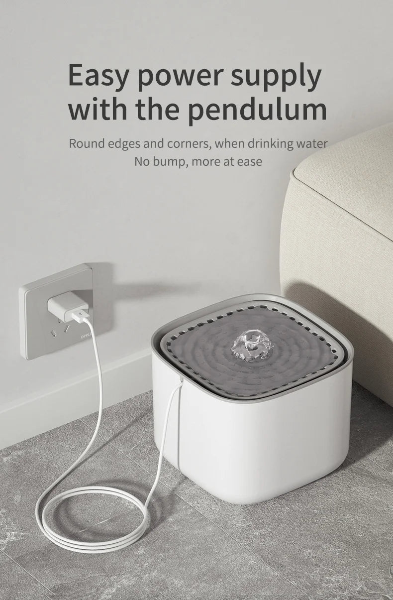 3L Automatic Cat Water Fountain β USB, Quiet & Filtered