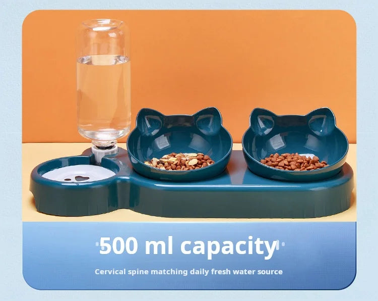 🐾 3-in-1 Pet Bowl Set with Water Feeder