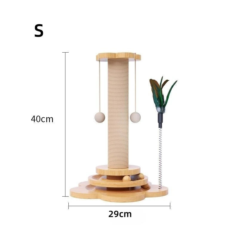 Wooden Cat Turntable Toy
