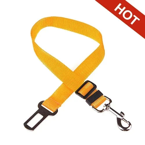 Adjustable Pet Car Seat Belt β Dog & Cat Safety Harness Lead Clip
