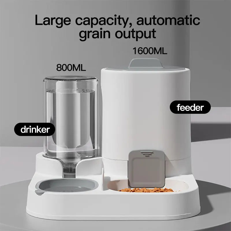 Automatic Gravity Cat Water Dispenser & Feeder – Spill-Proof Large Capacity
