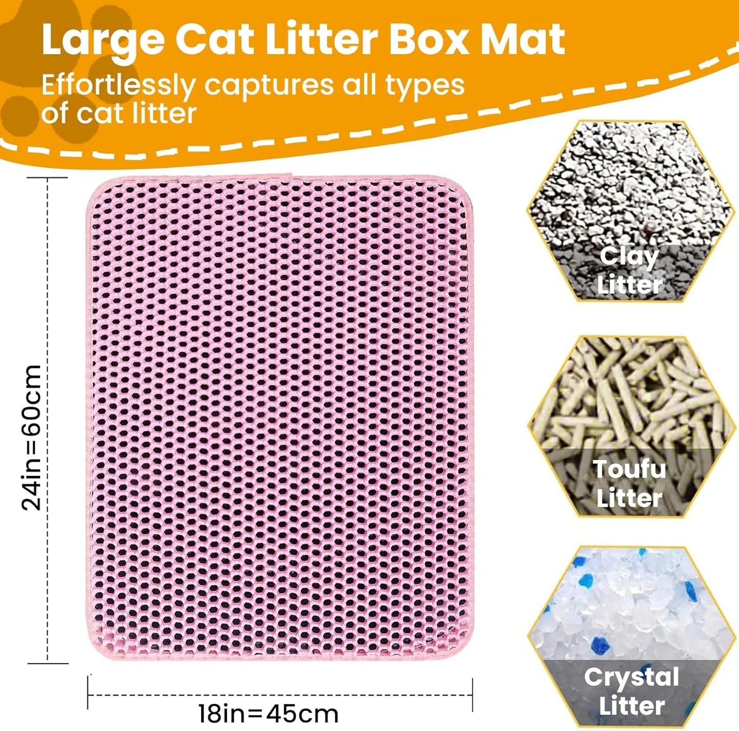 Double Layer Waterproof Cat Litter Mat