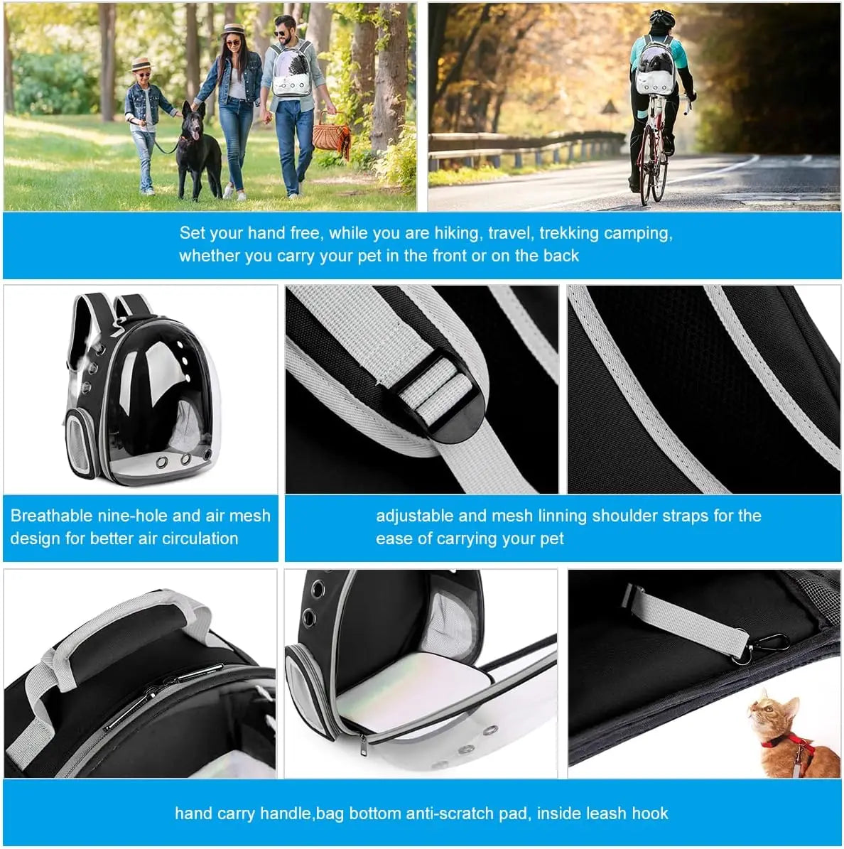 Transparent Bubble Pet Carrier Backpack