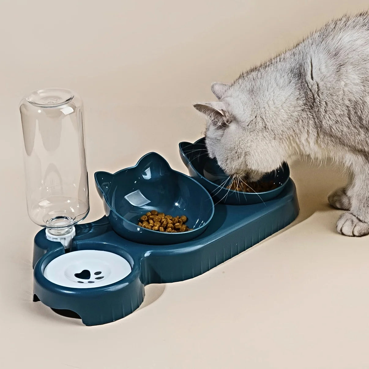 🐾 3-in-1 Pet Bowl Set with Water Feeder