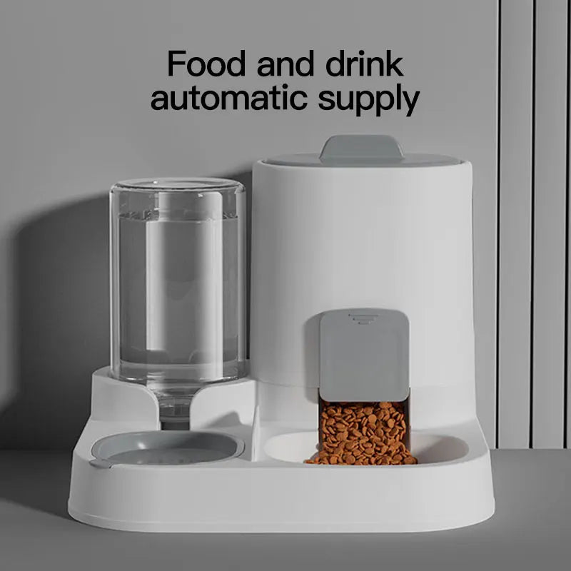 Automatic Gravity Cat Water Dispenser & Feeder – Spill-Proof Large Capacity
