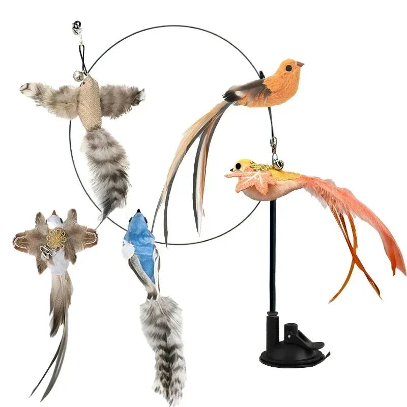 Interactive Peacock Cat Toy