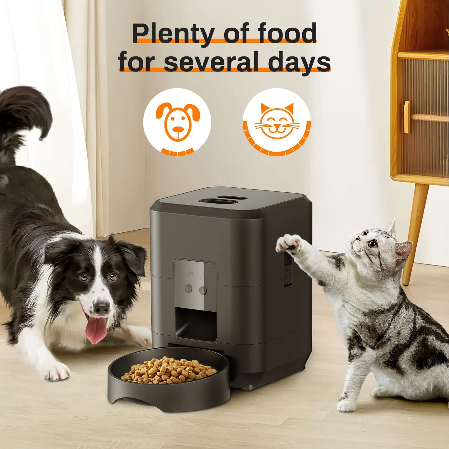 Automatic Cat & Dog Feeder – Smart Timed Food Dispenser
