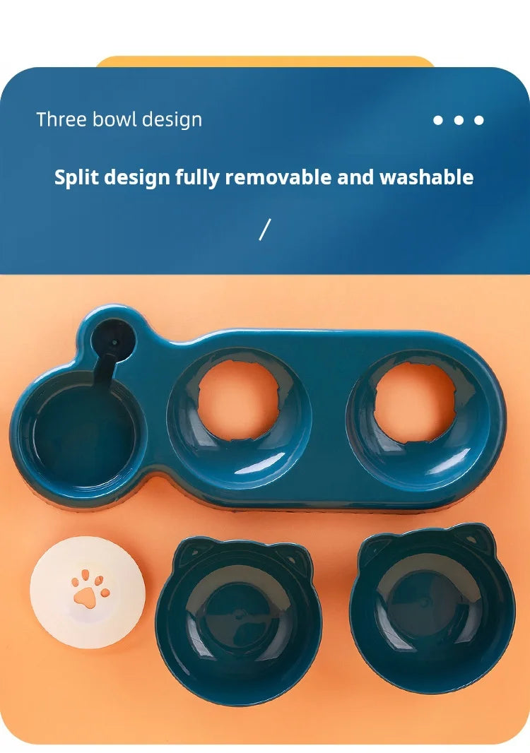 🐾 3-in-1 Pet Bowl Set with Water Feeder
