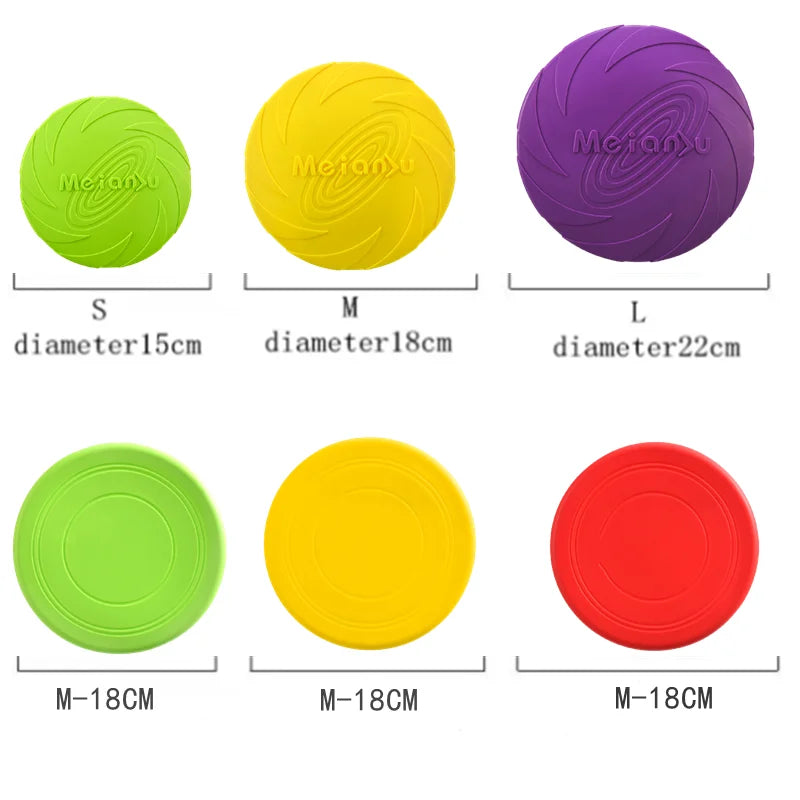 Durable Silicone Dog Flying Disc ๐ถ๐ธ