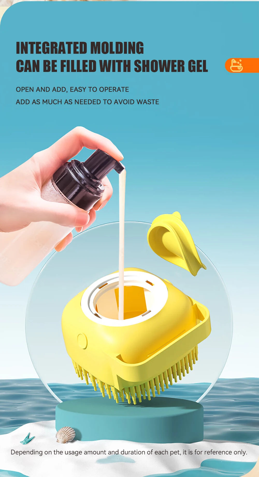 Dog & Cat Bath Brush