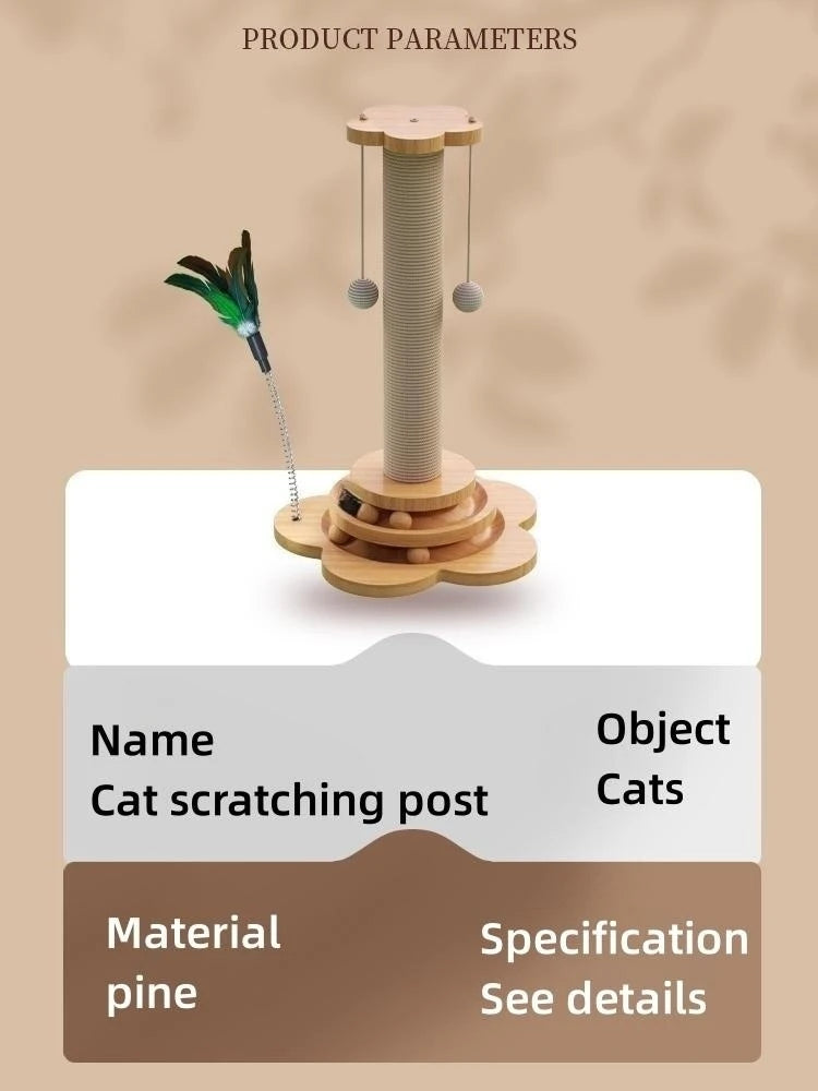 Wooden Cat Turntable Toy