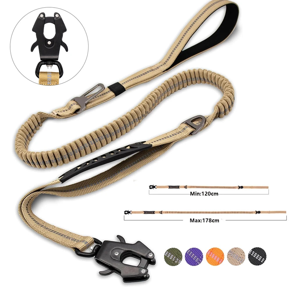Reflective Shock-Absorbing Dog Leash