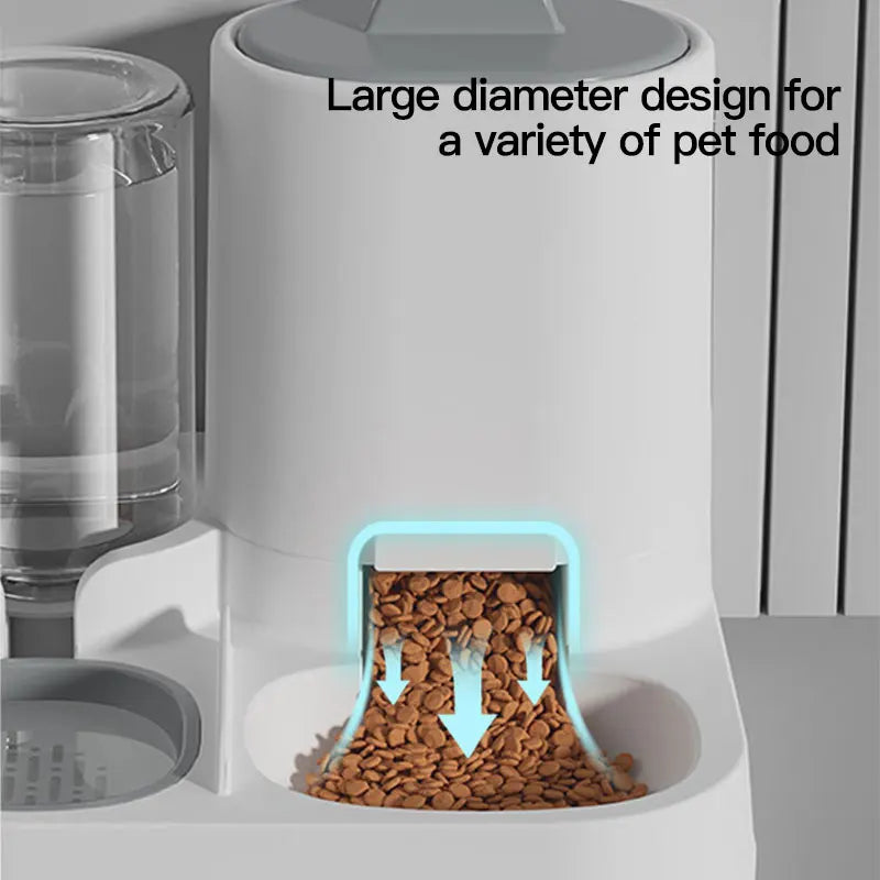 Automatic Gravity Cat Water Dispenser & Feeder – Spill-Proof Large Capacity