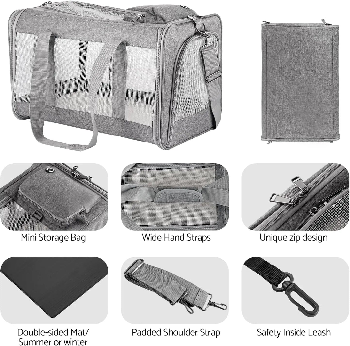 Airline Approved Soft Pet Carrier for Cats & Dogs