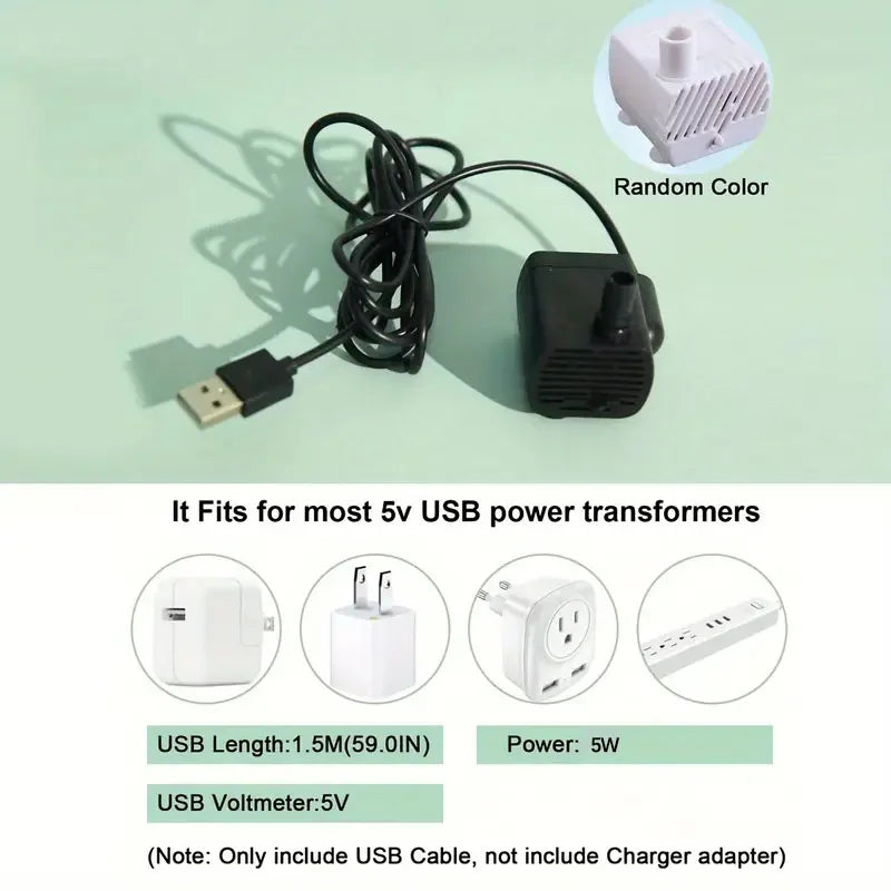 USB Electric Cat Water Fountain