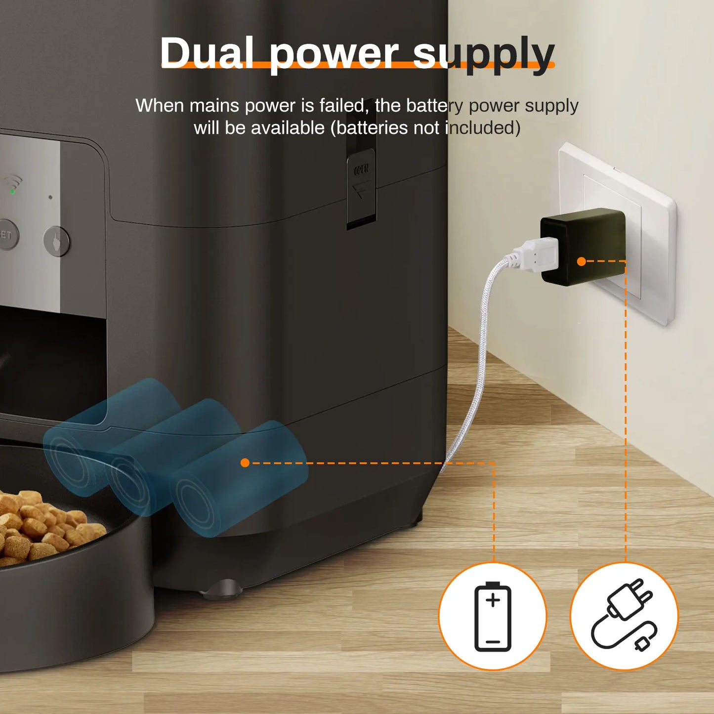 Automatic Cat & Dog Feeder – Smart Timed Food Dispenser