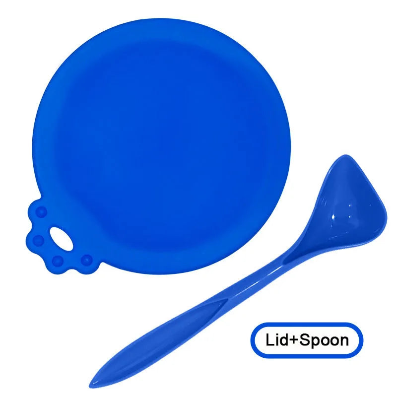 Reusable Pet Food Can Covers & Spoon