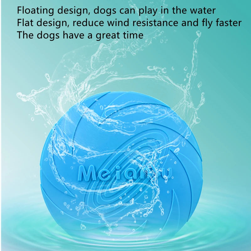 Durable Silicone Dog Flying Disc ๐ถ๐ธ