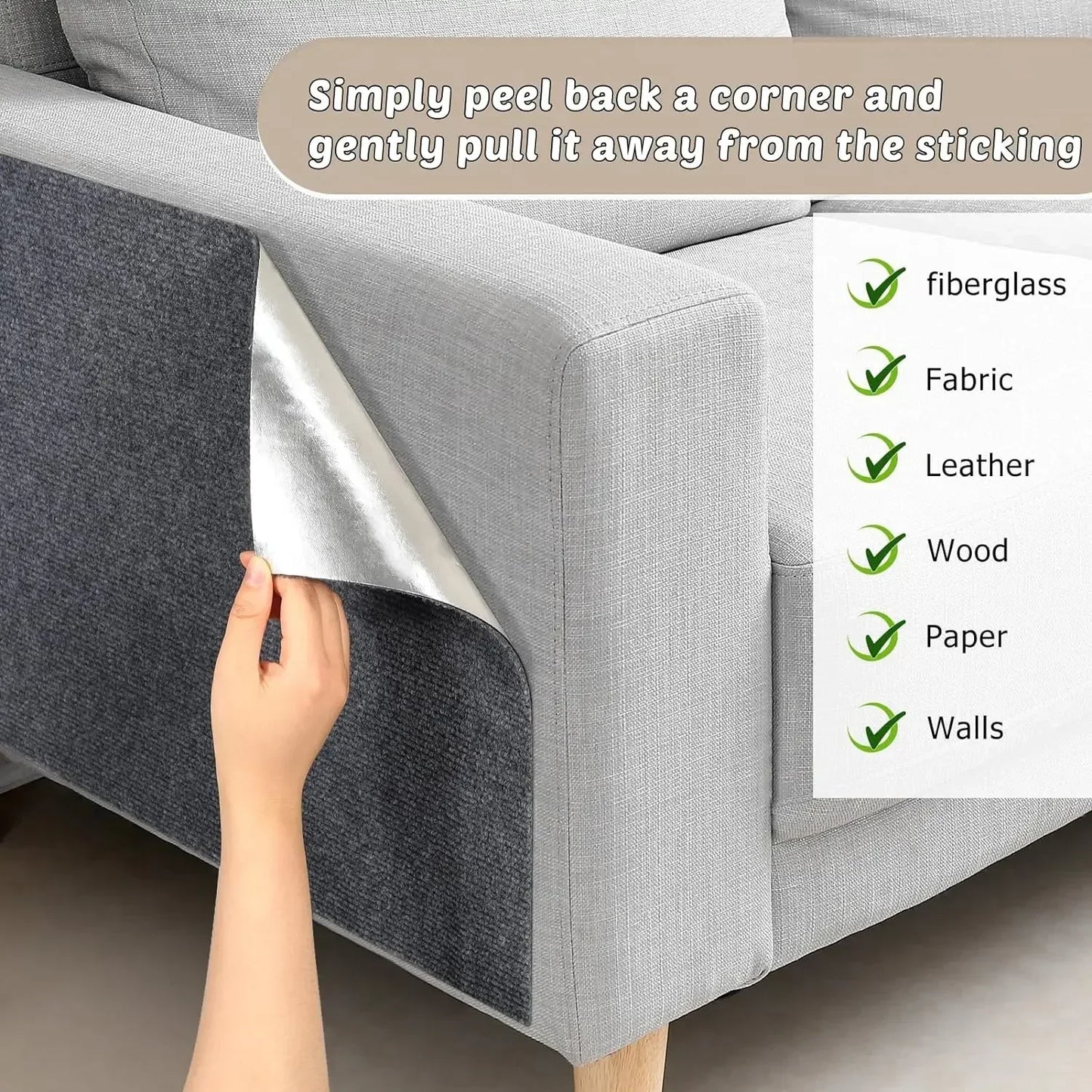 Self-Adhesive Cat Scratcher Mat