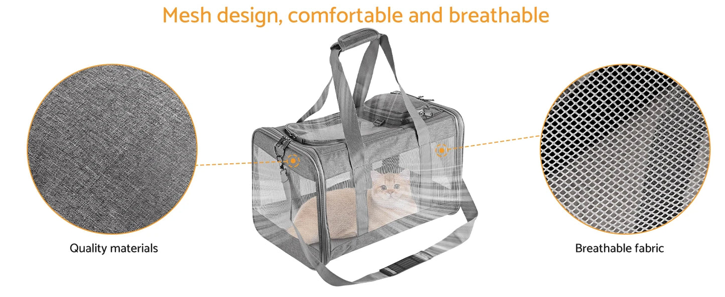 Airline Approved Soft Pet Carrier for Cats & Dogs