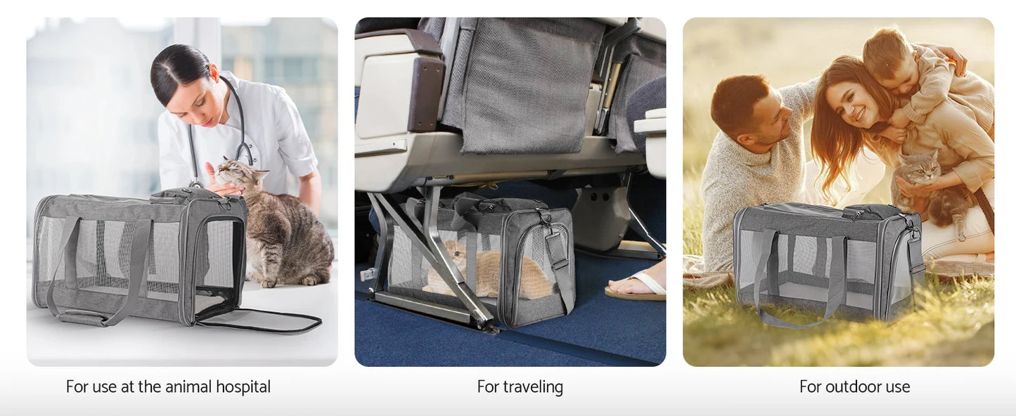 Airline Approved Soft Pet Carrier for Cats & Dogs