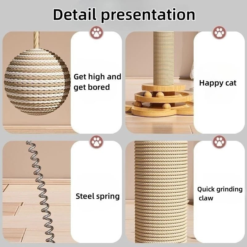 Wooden Cat Turntable Toy