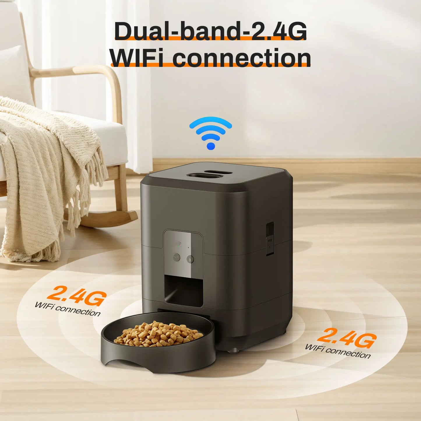 Automatic Cat & Dog Feeder – Smart Timed Food Dispenser