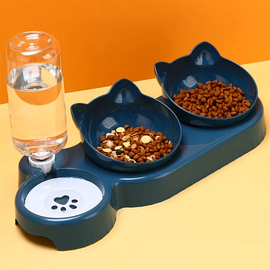 🐾 3-in-1 Pet Bowl Set with Water Feeder