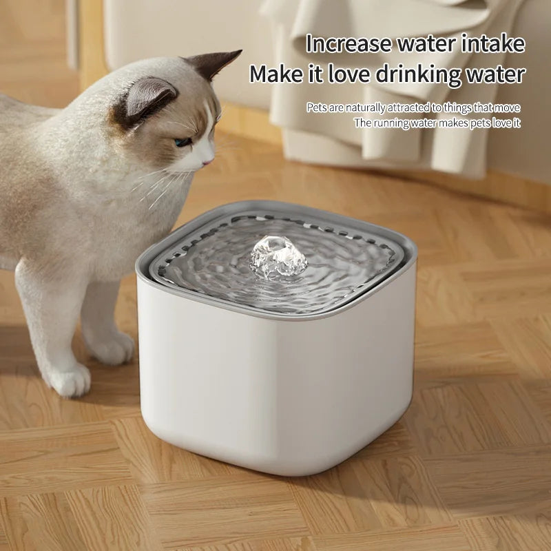 3L Automatic Cat Water Fountain – USB, Quiet & Filtered