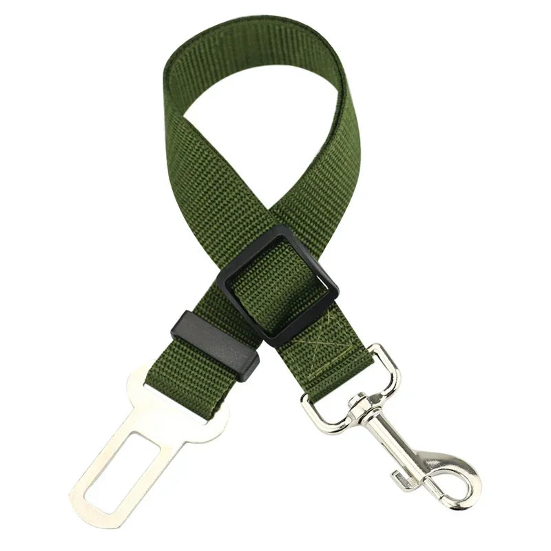 Adjustable Pet Car Seat Belt – Dog & Cat Safety Harness Lead Clip
