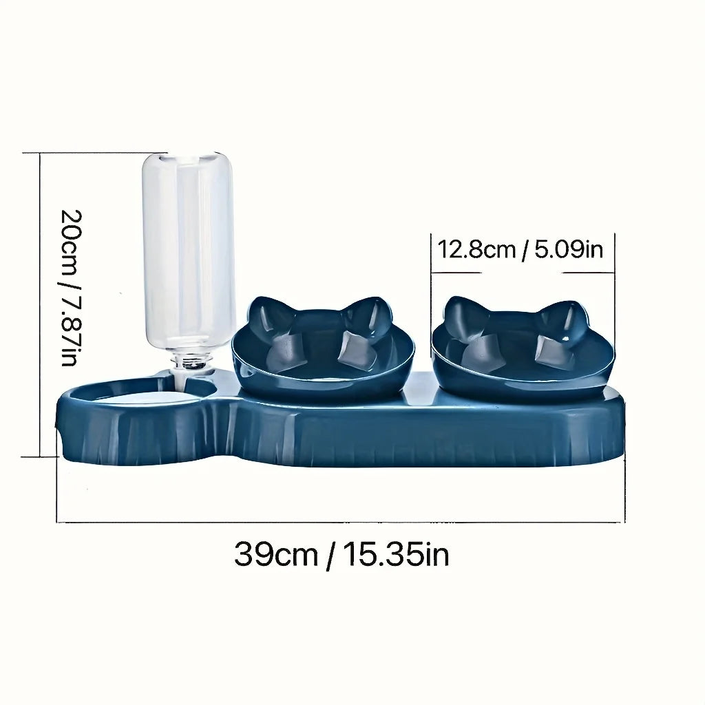 🐾 3-in-1 Pet Bowl Set with Water Feeder