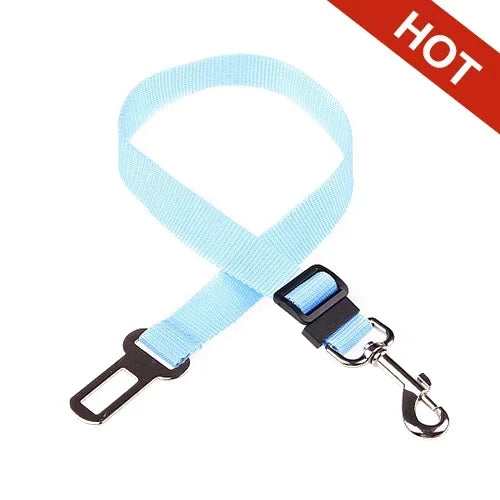 Adjustable Pet Car Seat Belt – Dog & Cat Safety Harness Lead Clip