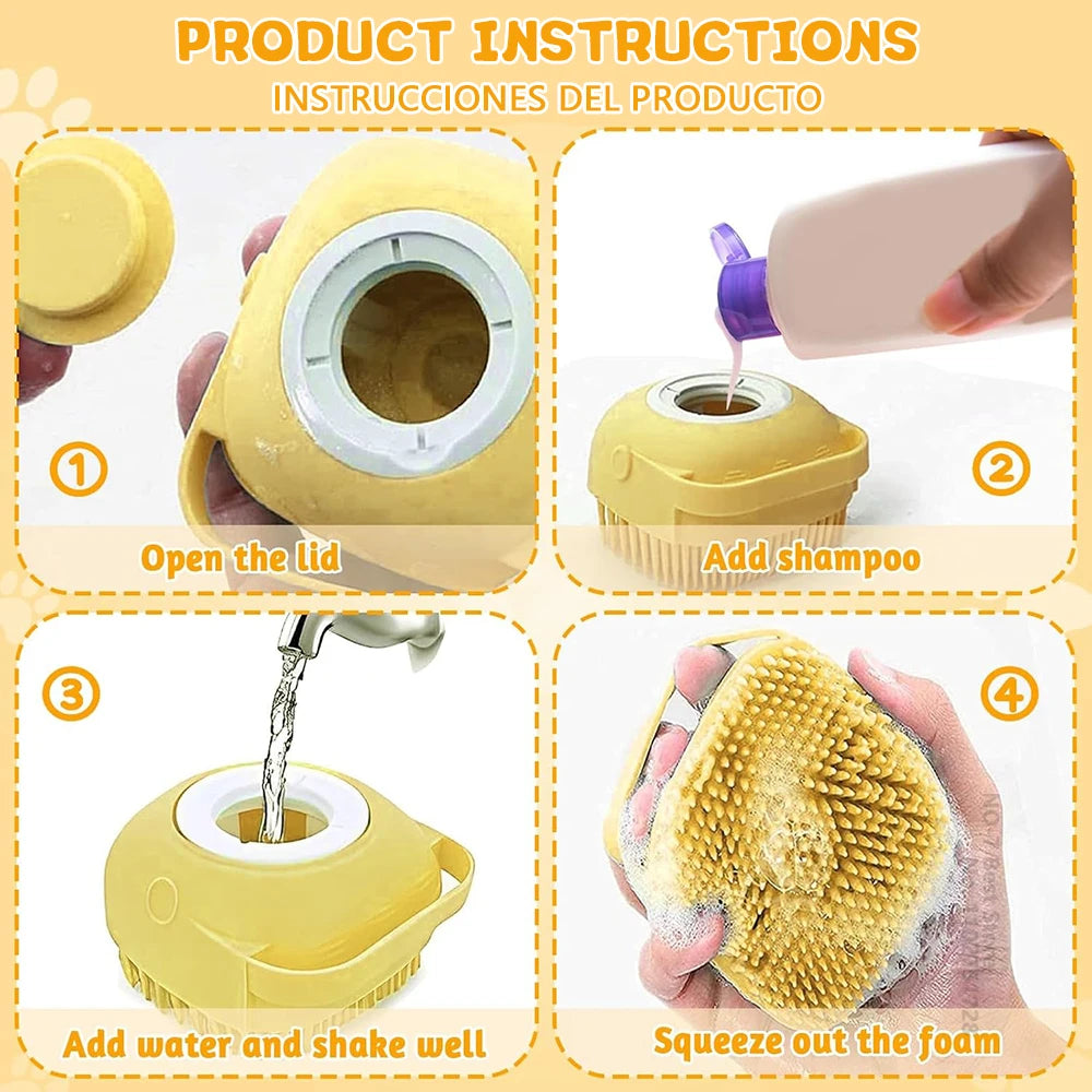 Dog & Cat Bath Brush