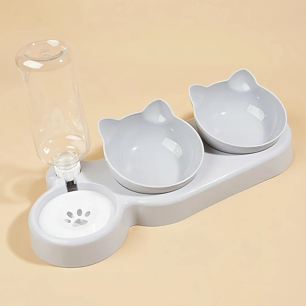 🐾 3-in-1 Pet Bowl Set with Water Feeder