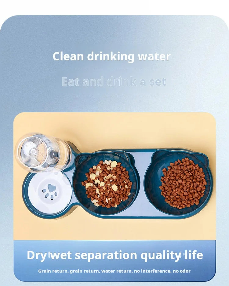 🐾 3-in-1 Pet Bowl Set with Water Feeder