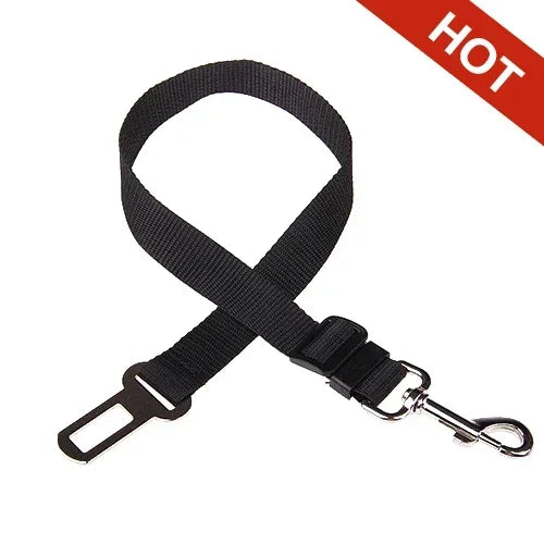 Adjustable Pet Car Seat Belt – Dog & Cat Safety Harness Lead Clip