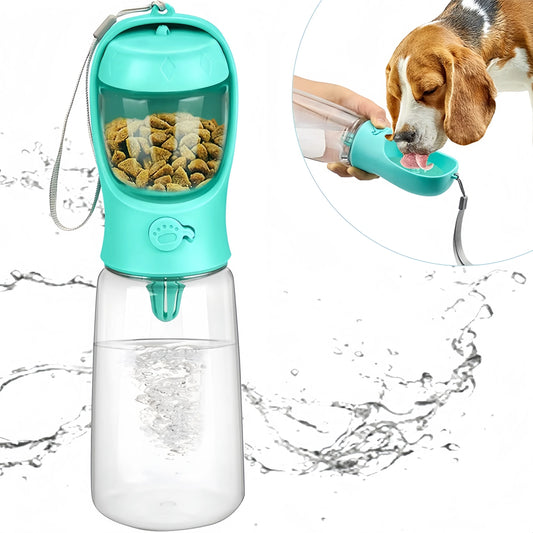 Portable Pet Water & Food Bottle – Travel Dog & Cat Cup Dispenser