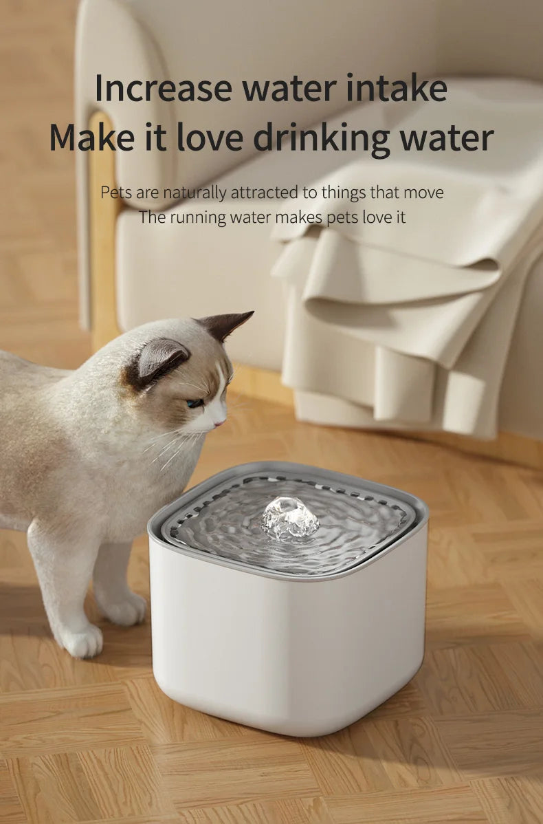 3L Automatic Cat Water Fountain – USB, Quiet & Filtered