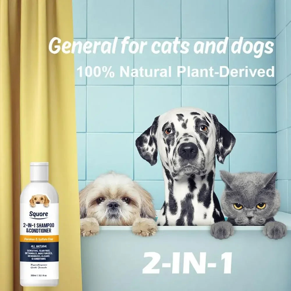 2-in-1 Puppy Shampoo & Conditioner – Natural Moisturising Dog Shampoo