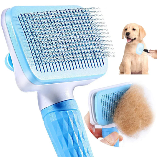 Dog & Cat Hair Remover Brush – Grooming Comb for Long-Haired Pets