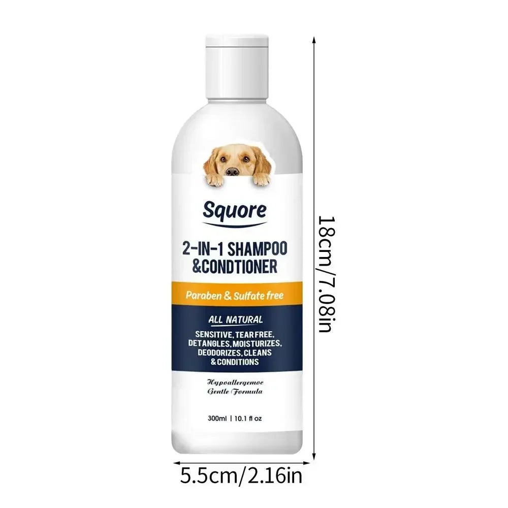 2-in-1 Puppy Shampoo & Conditioner – Natural Moisturising Dog Shampoo