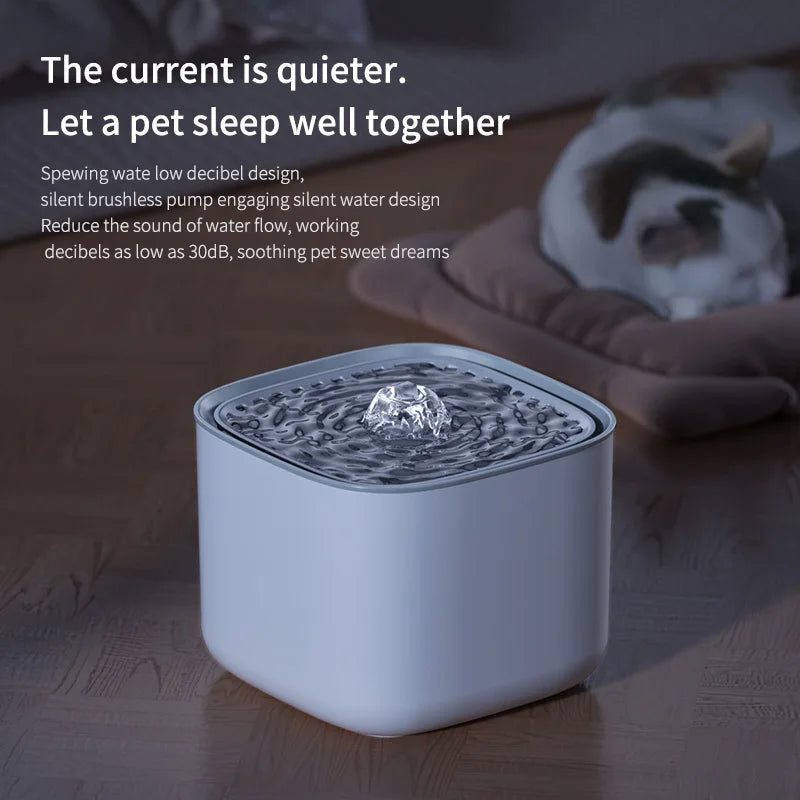 3L Automatic Cat Water Fountain – USB, Quiet & Filtered