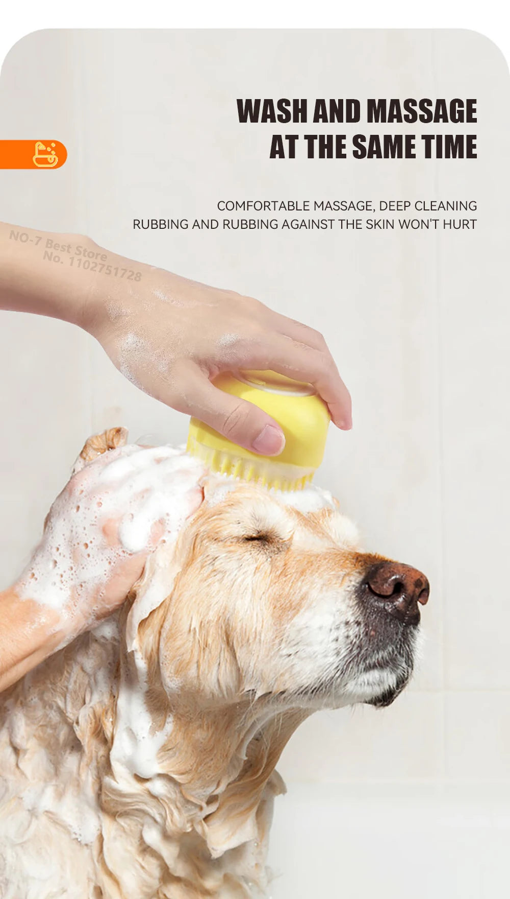 Dog & Cat Bath Brush
